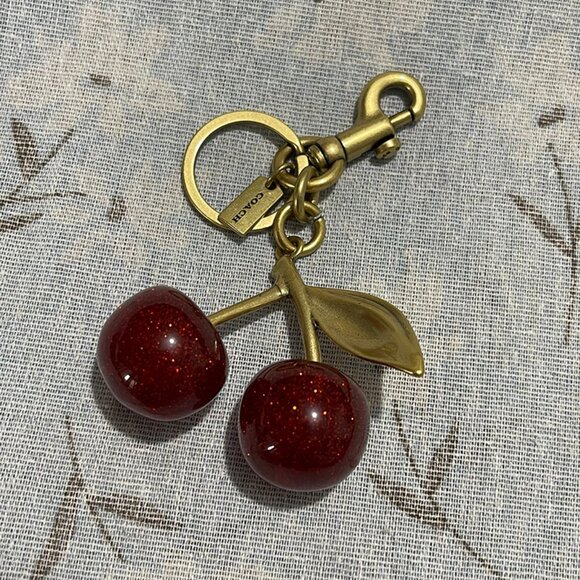 Coach Cherry Bag Charm Keychain - Picture 3 of 6